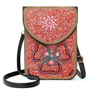 Small Beaded Crossbody Bag, Boho Cell Phone Shoulder Purse Wallet :^)